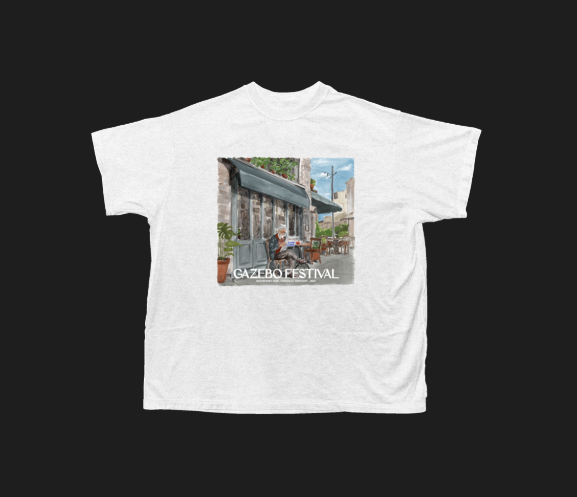 Gazebo X WS Cafe Painting White Tee