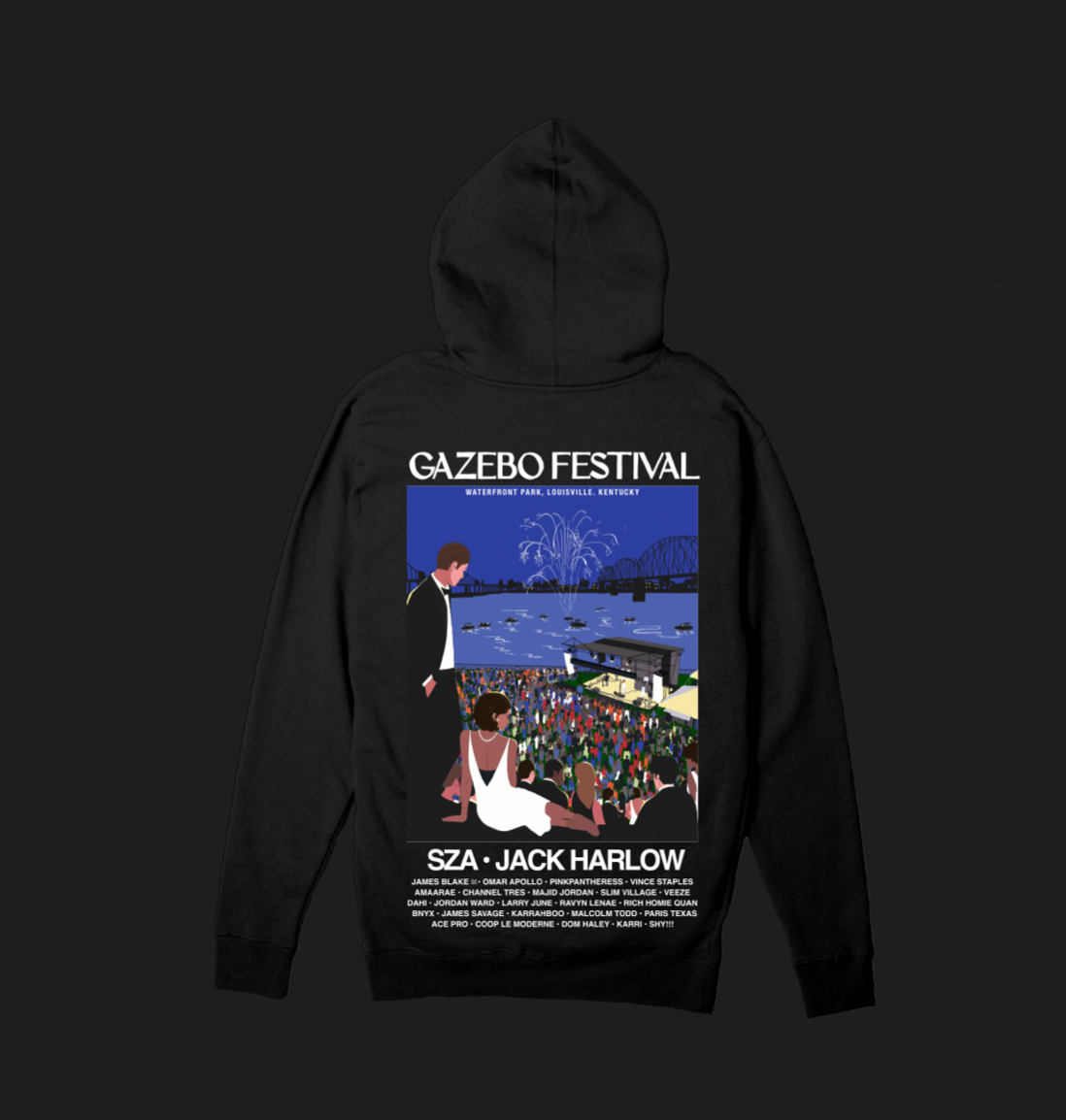 Gazebo Admat Lineup Black Hoodie
